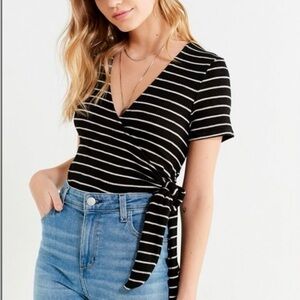 Project Social T Knit Wrap Top